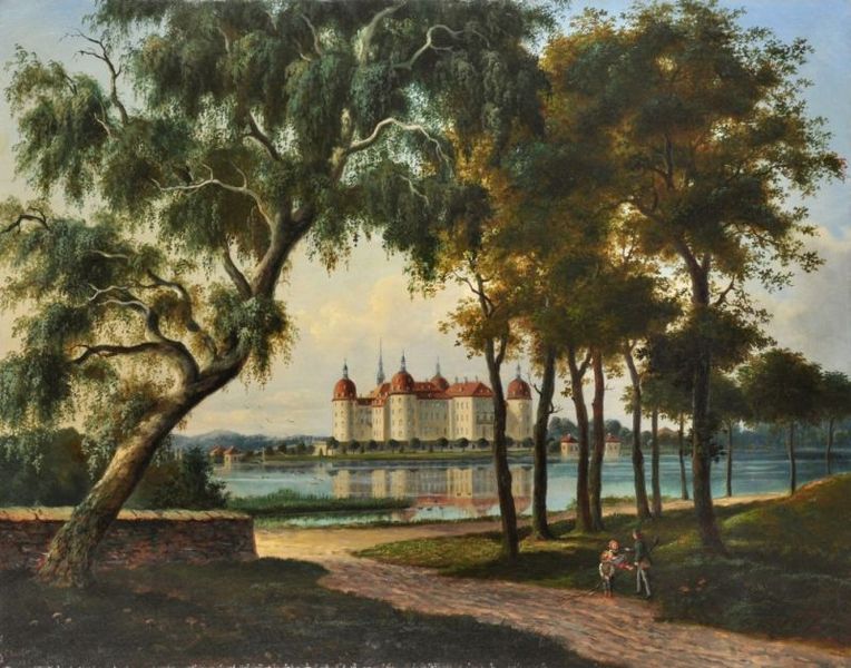 Zámek Moritzburg v roce 1882